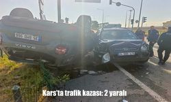 Kars-Erzurum Karayolunda Feci Kaza: 2 Kişi Yaralandı