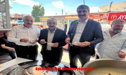 Erzurum’da aşure ikramına yoğun ilgi