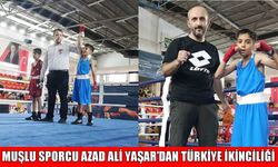 Muşlu sporcu Azad Ali Yaşar, Türkiye Alt Minikler Boks Şampiyonası’nda ikinci oldu