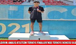 Muşlu sporcu Yıldırım, ANALİG Atletizm Türkiye Finalleri'nde Türkiye ikincisi oldu