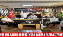Muş Engelliler Derneği’nden Başkan Asan’a anlamlı ziyaret