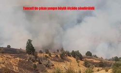 Tunceli’nin Hozat İlçesinde Otluk Alanda Başlayan Yangın Korkuttu