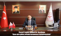 Elazığ İl Sağlık Müdürü Dr. Gecekuşu’ndan Sıcak Hava ve Güneş Çarpmasına Karşı Kritik Uyarılar