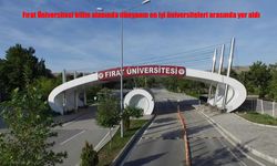 Fırat Üniversitesi’nden Uluslararası Bilimsel Başarı
