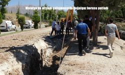 Malatya’da Altyapı Çalışmasında Doğalgaz Hattı Patladı