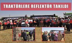 Bulanık’ta 400 traktöre reflektör takıldı