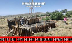 Muş’ta içme suyu deposu çalışmaları tüm hızıyla sürüyor