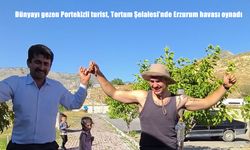 Portekizli Gezgin, Tortum Şelalesi’nde Erzurum Havası Oynadı