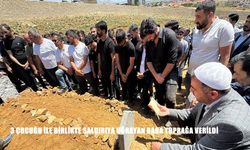 Üç çocuğu ile birlikte saldırıya uğrayan baba gözyaşları arasında son yolculuğuna uğurlandı