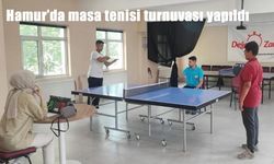 Ağrı’nın Hamur İlçesinde 15 Temmuz Anısına Masa Tenisi Turnuvası Düzenlendi