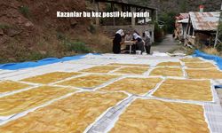 Kemaliye’de Geleneksel Lezzet Mesaisi: Pestil İçin Kazanlar Kaynamaya Başladı
