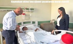 Doğubayazıt Kaymakamı Murat Ekinci’den sünnet olan çocuklara moral ziyareti