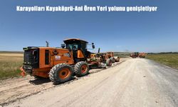 Kars’ta Kayaköprü-Ani Ören Yeri Yolu genişletiliyor