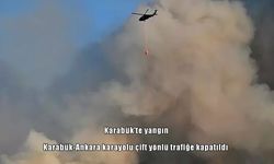Karabük’te orman yangını 4. gününde: Karabük-Ankara kara yolu ulaşıma kapatıldı