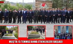 Muş’ta, 15 Temmuz anma programları şehitlik ziyareti ve mevlitle başladı