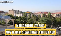 Muş'ta sıcaklıklar yükseliyor mu? Meteoroloj uyardı!