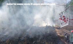Hakkari’de temmuz ayında 70 yangına müdahale edildi
