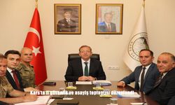 Kars’ta İl Güvenlik ve Asayiş Koordinasyon Toplantısı Yapıldı