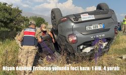Elazığ’daki nişan töreni dönüşünde erzincan yolunda feci kaza: 1 ölü, 4 yaralı