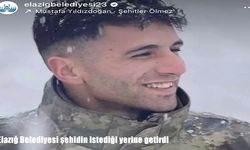 Elazığ Belediyesi şehidin istediği yerine getirdi