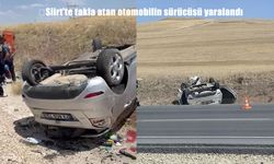 Siirt Kurtalan’da Otomobil Takla Attı: Sürücü Yaralandı