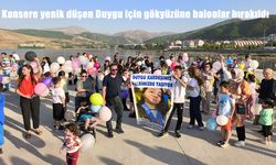 Tatvan’da kansere yenik düşen Duygu Özdin anısına gökyüzüne balon bırakıldı
