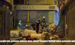 Beyoğlu'nda patlama sonrası bina çöktü