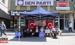 Muş'ta evlatlarına kavuşmak isteyen aileler, eylemlerini sürdürüyor