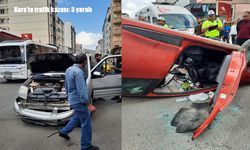 Kars’ta trafik kazası: 3 yaralı