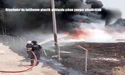 Diyarbakır Sur’da plastik atıkların bulunduğu alanda çıkan yangın kontrol altına alındı
