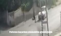 Ankara’da polisten kaçarken otomobilin altında kaldı