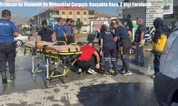 Erzincan’da Otomobil ile Motosiklet Çarpıştı: Kavşakta Kaza, 2 Kişi Yaralandı
