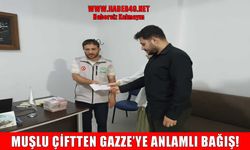 Muş’ta yeni evli çift, düğün takılarını Gazze’ye bağışladı!