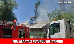 Muş’ta köy evinde çıkan yangın paniğe neden oldu