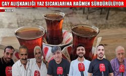Muşlular kavurucu sıcaklara rağmen çaydan vazgeçmiyor