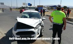 Malatya’da Hafif Ticari Araç ile Otomobil Çarpıştı: 2 Yaralı