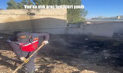 Van’da Atık Lastik Yangını Korkuttu