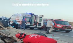 Elazığ-Bingöl Karayolunda Feci Kaza: Otomobil Takla Attı, 6 Kişi Yaralandı