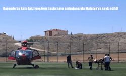 Darende’de Kalp Krizi Geçiren Hasta Hava Ambulansıyla Malatya’ya Sevk Edildi