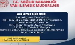 Van’a 252 Yeni Hekim Atandı: Sağlık Hizmetleri Güçleniyor