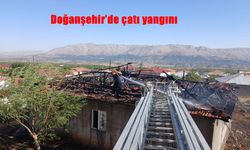 Malatya Doğanşehir’de Çatı Yangını: İtfaiye Ekipleri Hızla Müdahale Etti