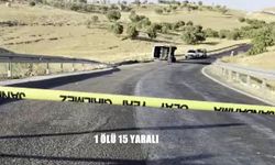 Kadınları taşıyan minibüs devrildi: 1 ölü, 15 yaralı