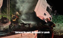 Batman’da Park Halindeki Tır Alevlere Teslim Oldu: Araç Kullanılamaz Hale Geldi