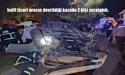 Batman’da Hafif Ticari Araç Devrildi: 2 Kişi Yaralandı