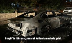 Bingöl’de Lüks Araç Kullanılamaz Hale Geldi
