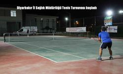 Diyarbakır İl Sağlık Müdürlüğü Tenis Turnuvası Sağlıklı Yaşam İçin Başladı