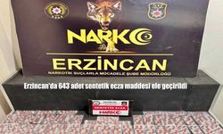 Erzincan’da Uyuşturucu Operasyonu: 643 Adet Sentetik Ecza Ele Geçirildi