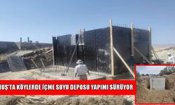 Muş’un köylerinde içme suyu deposu ve biriktirme havuzu yapımı sürüyor