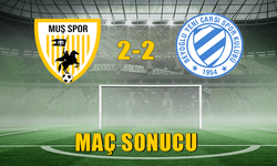 Muşspor ikinci hazırlık maçında berabere kaldı