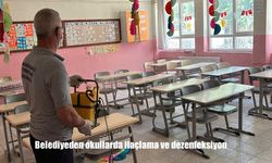 Hakkari Belediyesi Okullarda İlaçlama ve Dezenfeksiyon Çalışmalarına Başladı